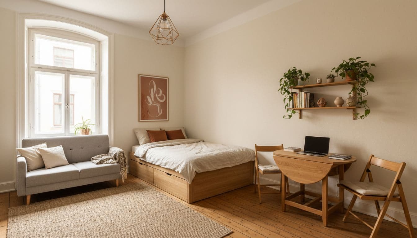 1-Zimmer-Wohnung einrichten: 20 und 25 qm im Vergleich
