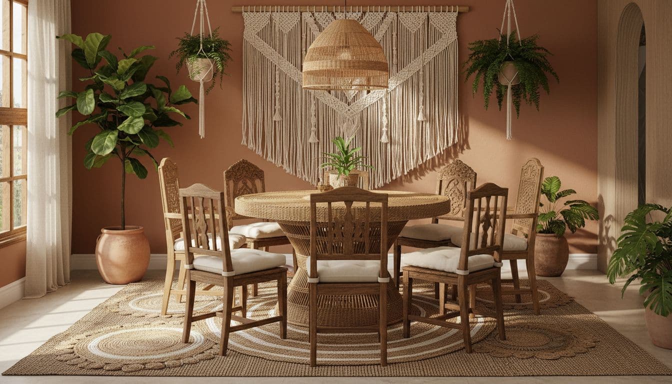 Esszimmer Boho einrichten: Ideen, Farben & Deko für den Bohemian-Look