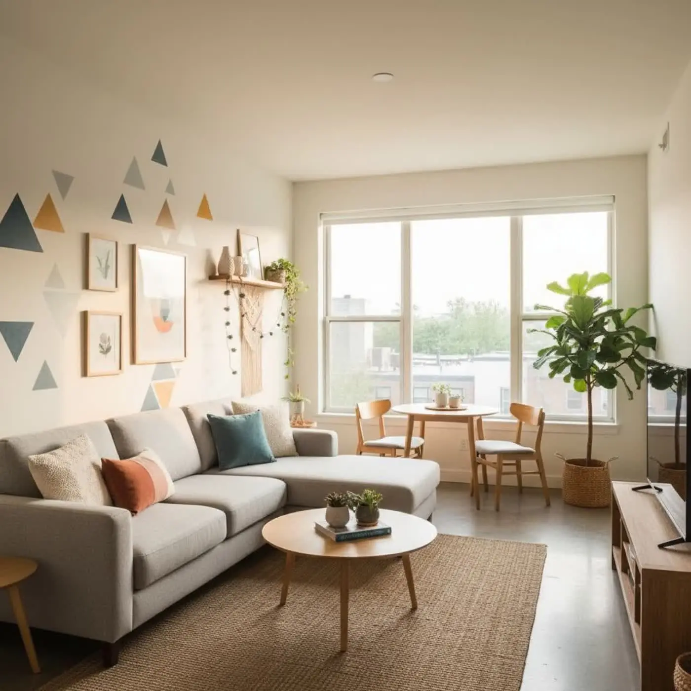 Mietwohnung einrichten ohne Bohren: 21 Ideen mit DecorAI