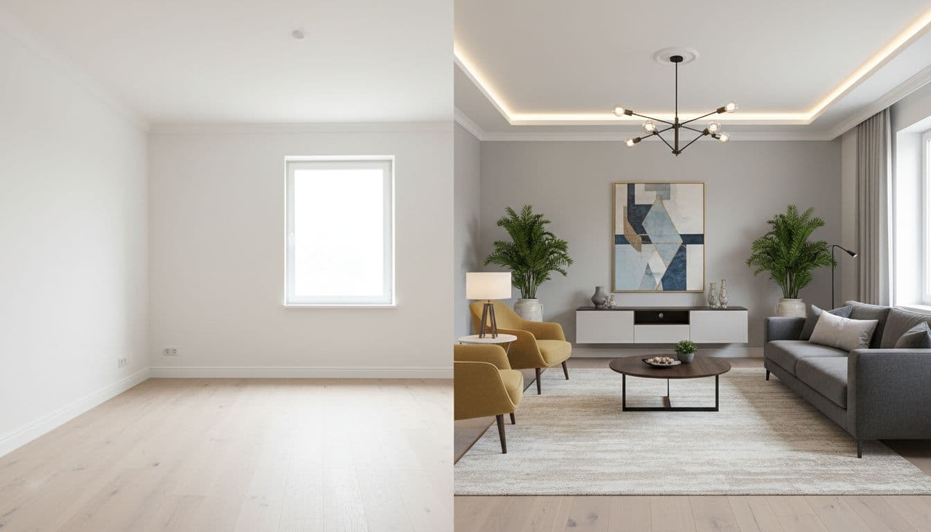 Raum mit KI einrichten kostenlos: So gestalten Sie Ihr Zimmer in Sekunden neu