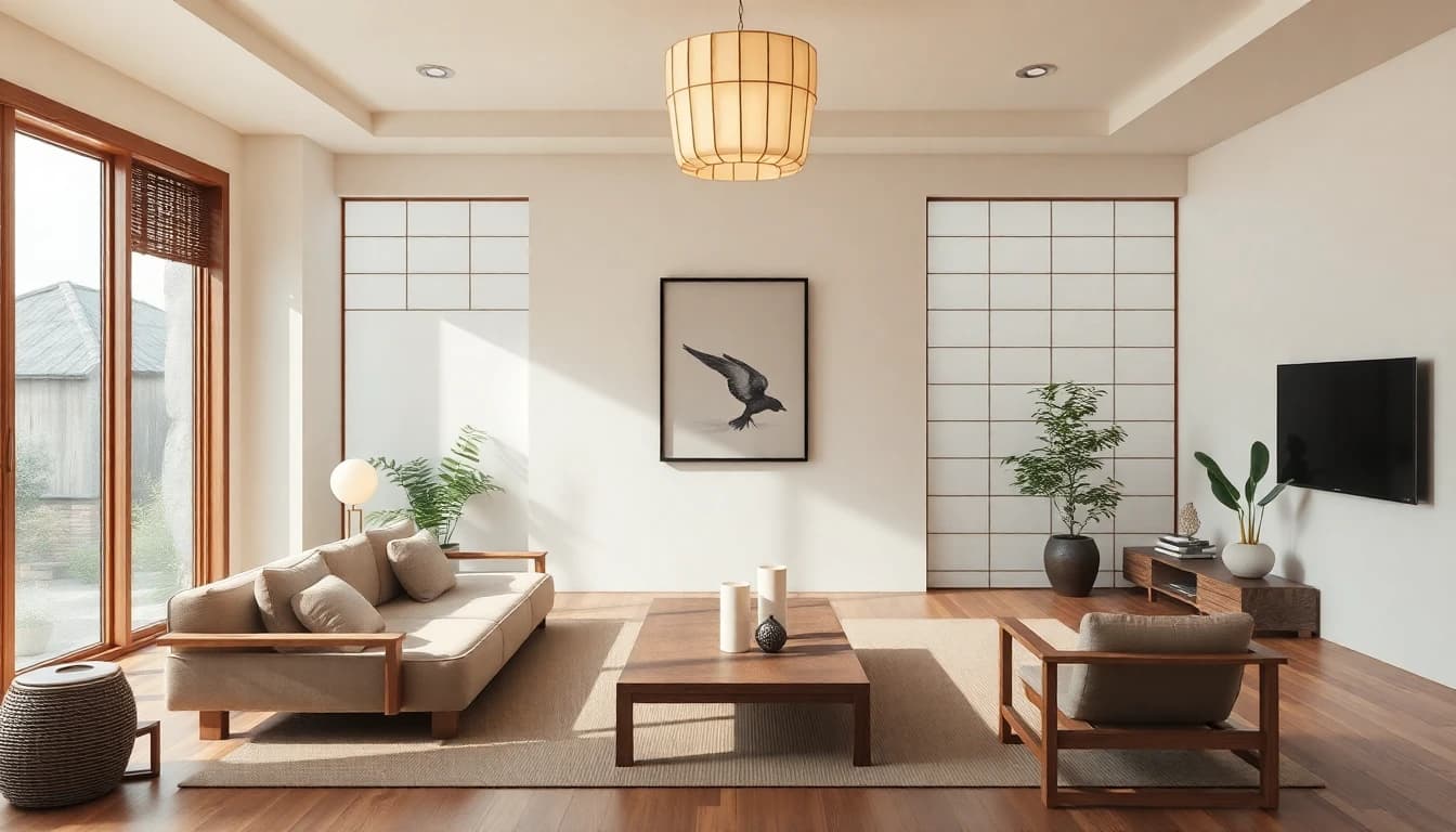 Wohnzimmer Japandi einrichten: Ruhe, Erdtöne und klare Formen