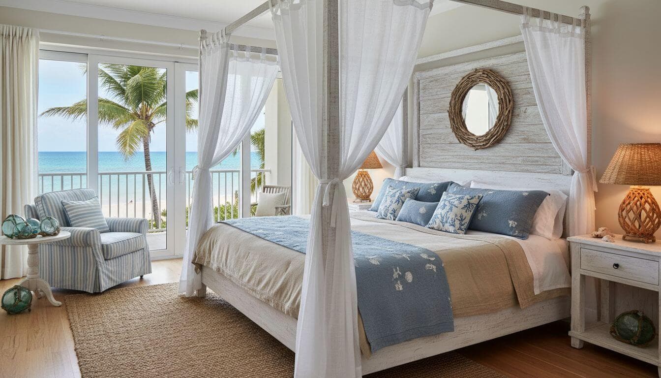 Coastal Einrichtungsstil – Beispiel für ein eingerichtetes Zimmer
