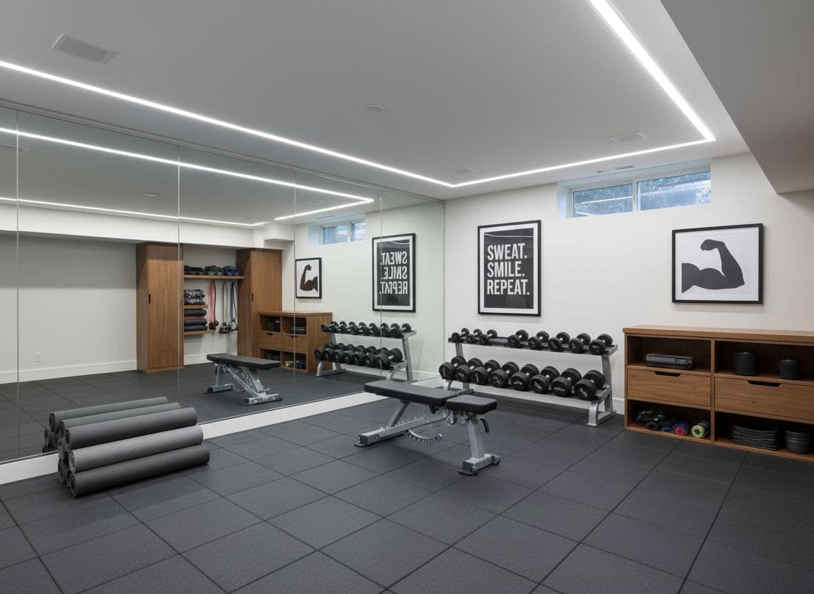 Home-Gym im Keller