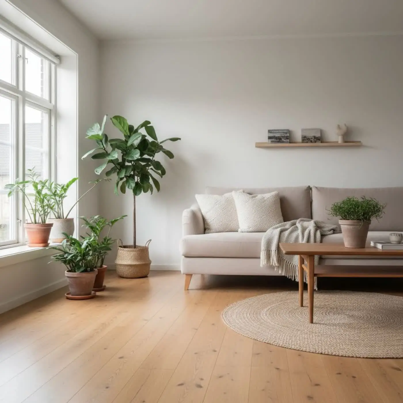 Wohnzimmer-Visualisierung mit DecorAI KI Raumgestalter