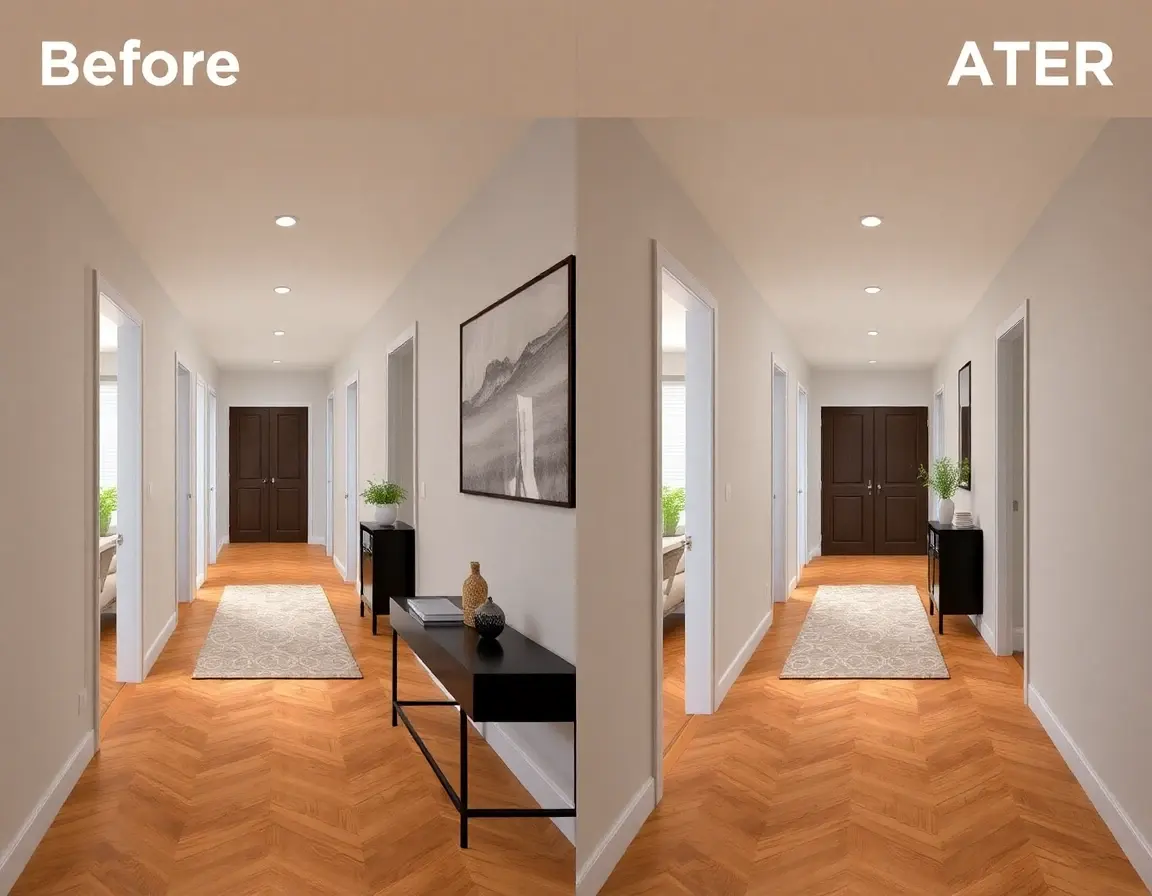 App-Visualisierung für Flurplanung mit DecorAI KI Wohndesign
