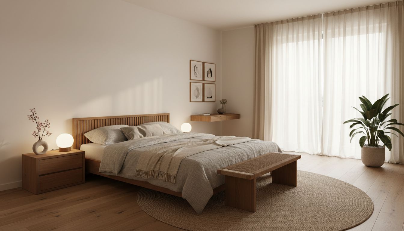 Fotorealistisch neu gestaltetes Wohnzimmer als Ergebnis der KI-Raumgestaltung im Browser, ohne installierte App